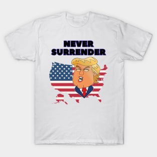 donald trump Mugshot 2024 never surrender T-Shirt